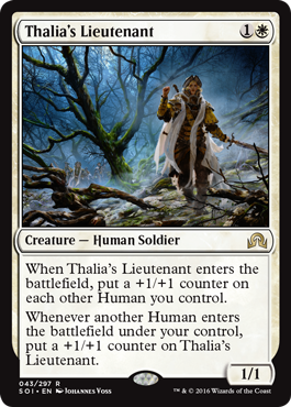 Thalia's Lieutenant (Shadows Over Innistrad) Near Mint