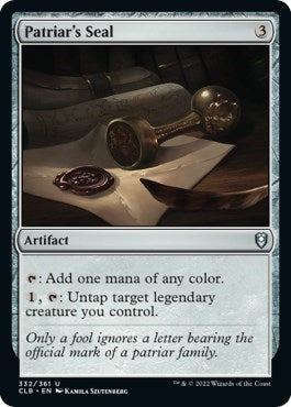 Patriar's Seal (Commander Legends: Battle for Baldur's Gate) Near Mint Foil