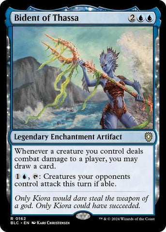 Bident of Thassa (Commander: Bloomburrow) Near Mint