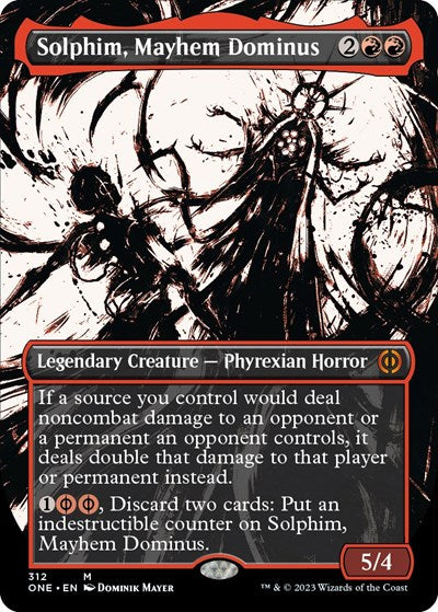 Solphim, Mayhem Dominus (Showcase) (Phyrexia: All Will Be One) Near Mint Foil