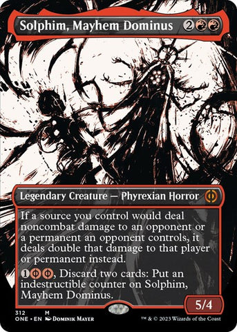 Solphim, Mayhem Dominus (Showcase) (Phyrexia: All Will Be One) Near Mint Foil