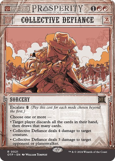 Collective Defiance (Outlaws of Thunder Junction: Breaking News) Near Mint