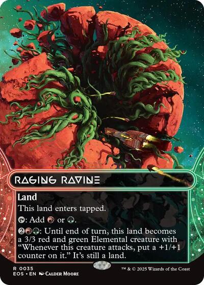 Raging Ravine (0035) (Borderless) (Stellar Sights) Near Mint