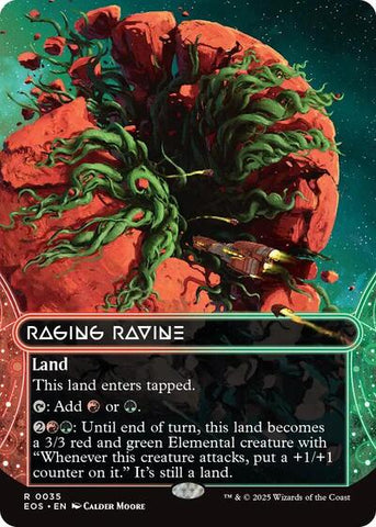 Raging Ravine (0035) (Borderless) (Stellar Sights) Near Mint