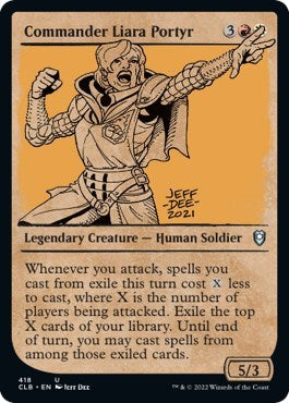 Commander Liara Portyr (Showcase) (Commander Legends: Battle for Baldur's Gate) Near Mint Foil