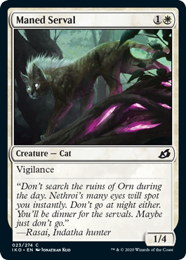 Maned Serval (Ikoria: Lair of Behemoths) Near Mint Foil