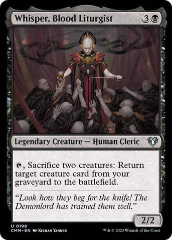 Whisper, Blood Liturgist (Commander Masters) Near Mint