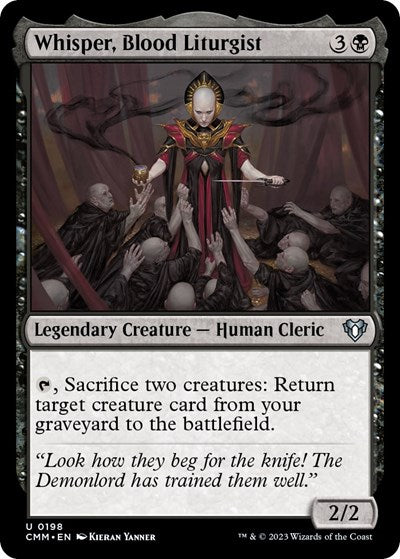 Whisper, Blood Liturgist (Commander Masters) Near Mint Foil