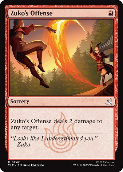 Zuko's Offense (Avatar: The Last Airbender: Eternal-Legal) Near Mint Foil