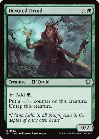 Devoted Druid (Commander: Lorwyn Eclipsed) Near Mint