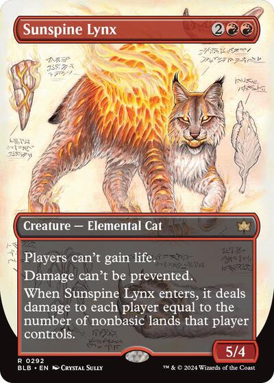 Sunspine Lynx (Borderless) (Bloomburrow) Near Mint