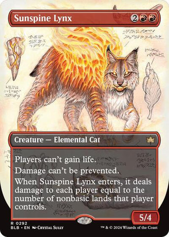 Sunspine Lynx (Borderless) (Bloomburrow) Near Mint