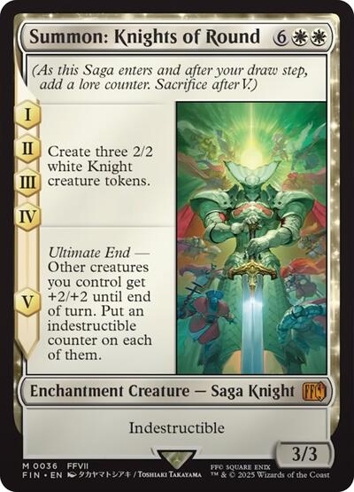 Summon: Knights of Round (Universes Beyond: FINAL FANTASY) Near Mint