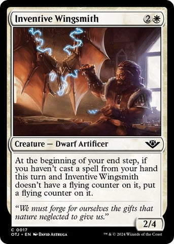 Inventive Wingsmith (Outlaws of Thunder Junction) Near Mint Foil