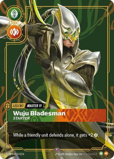 Master Yi Wuju Bladesman (Starter) (Origins: Proving Grounds) Near Mint