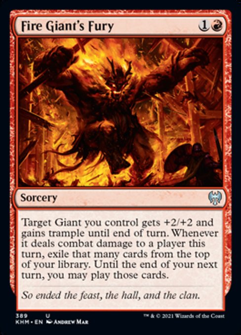 Fire Giant's Fury (Kaldheim) Near Mint