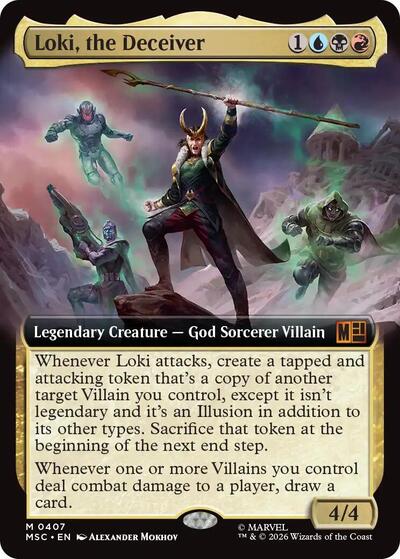 Loki, the Deceiver (Extended Art) (Commander: Marvel Super Heroes) Near Mint