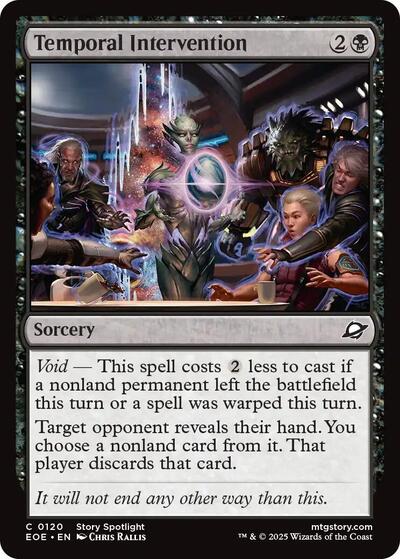 Temporal Intervention (Edge of Eternities) Near Mint Foil