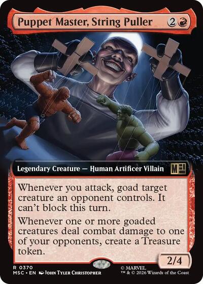 Puppet Master, String Puller (Extended Art) (Commander: Marvel Super Heroes) Near Mint