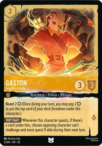 Gaston - Frightful Bully (Whispers in the Well) Near Mint Cold Foil