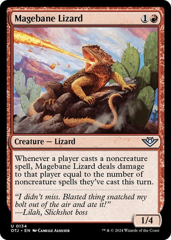 Magebane Lizard (Outlaws of Thunder Junction) Near Mint