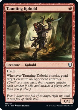 Taunting Kobold (Commander Legends: Battle for Baldur's Gate) Near Mint Foil