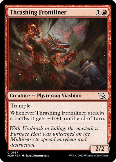 Thrashing Frontliner (March of the Machine) Near Mint Foil