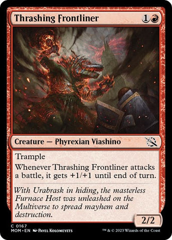 Thrashing Frontliner (March of the Machine) Near Mint Foil