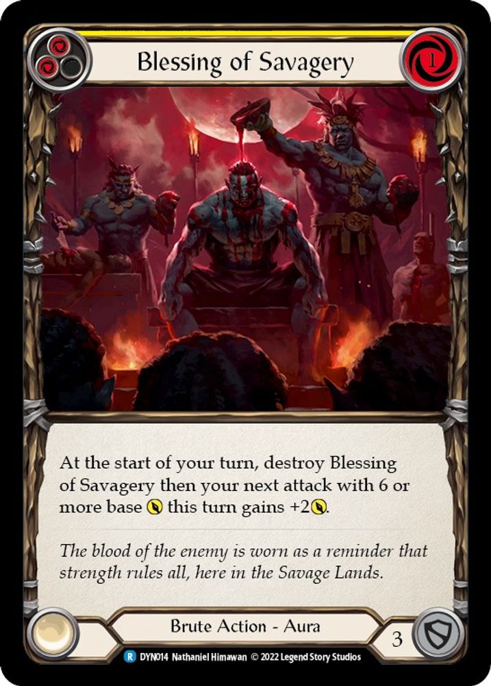 Blessing of Savagery (Yellow)