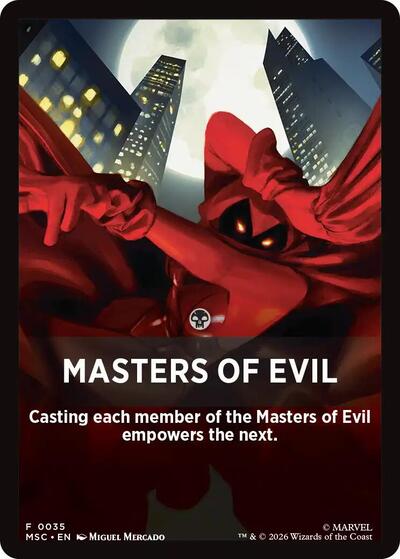 Masters of Evil Theme Card (Commander: Marvel Super Heroes) Near Mint