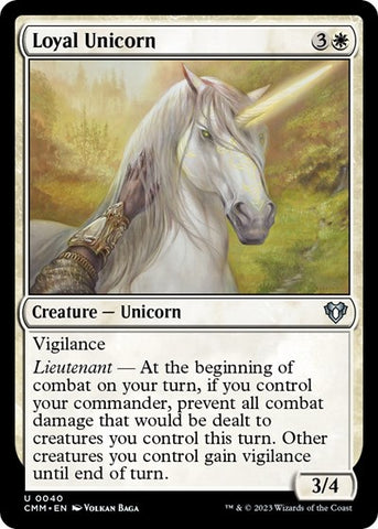 Loyal Unicorn (Commander Masters) Near Mint