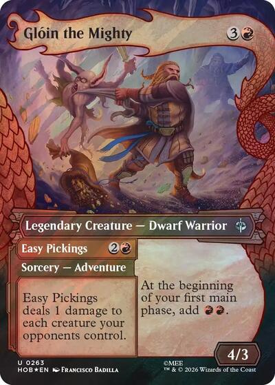 Gloin the Mighty (Showcase) (Surge Foil) (The Hobbit) Near Mint Foil