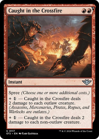 Caught in the Crossfire (Outlaws of Thunder Junction) Near Mint Foil