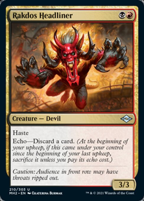 Rakdos Headliner (Modern Horizons 2) Near Mint