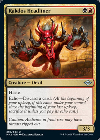 Rakdos Headliner (Modern Horizons 2) Near Mint Foil