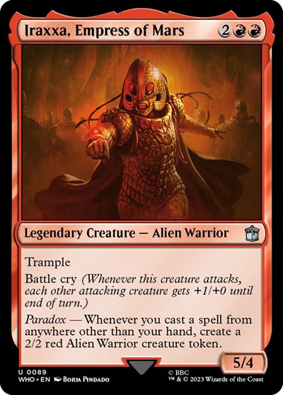 Iraxxa, Empress of Mars (Universes Beyond: Doctor Who) Near Mint Foil