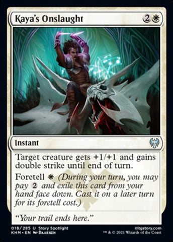 Kaya's Onslaught (Kaldheim) Near Mint Foil