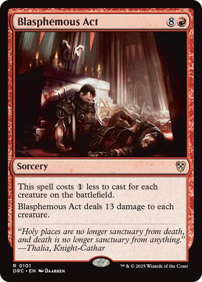 Blasphemous Act (Commander: Aetherdrift) Near Mint