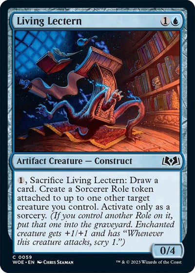 Living Lectern (Wilds of Eldraine) Near Mint Foil
