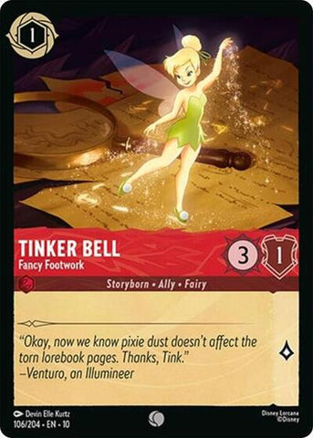 Tinker Bell - Fancy Footwork (Whispers in the Well) Near Mint Cold Foil