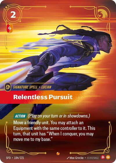 Relentless Pursuit (Spiritforged) Near Mint Foil