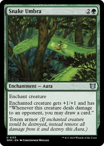 Snake Umbra (Commander: Wilds of Eldraine) Near Mint