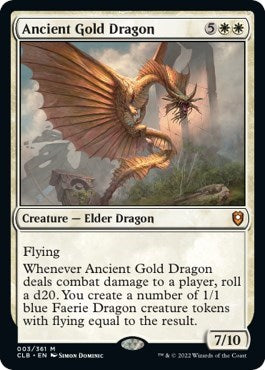 Ancient Gold Dragon (Commander Legends: Battle for Baldur's Gate) Near Mint Foil