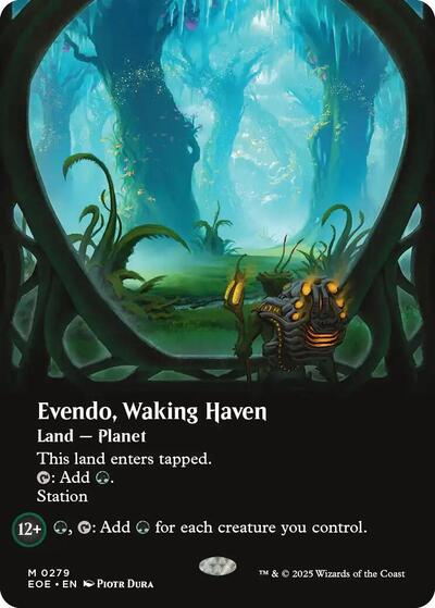 Evendo, Waking Haven (Borderless) (Edge of Eternities) Near Mint Foil