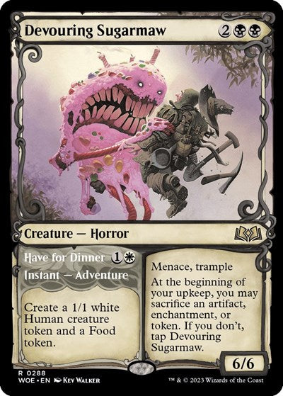 Devouring Sugarmaw (Showcase) (Wilds of Eldraine) Near Mint Foil