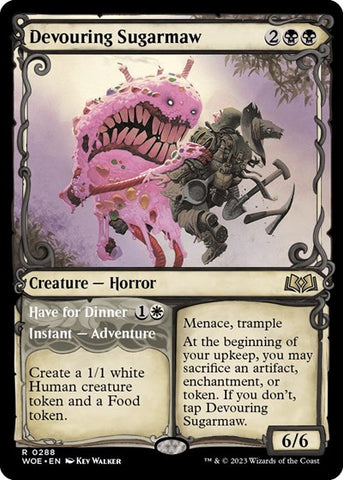 Devouring Sugarmaw (Showcase) (Wilds of Eldraine) Near Mint Foil