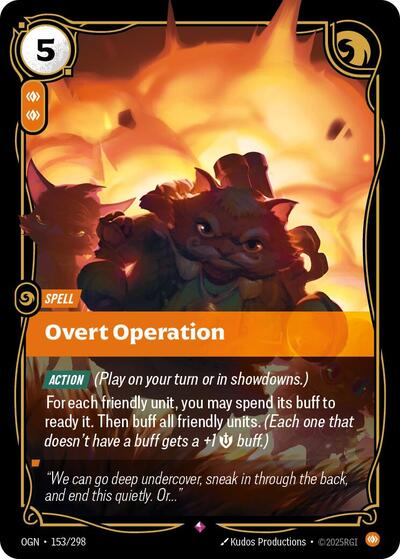 Overt Operation (Origins) Near Mint Foil