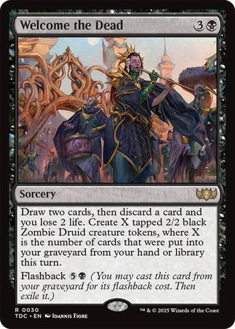Welcome the Dead (Commander: Tarkir: Dragonstorm) Near Mint