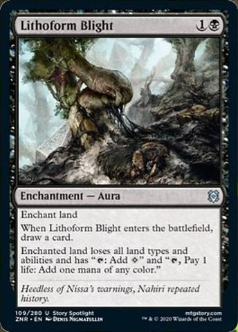 Lithoform Blight (Zendikar Rising) Near Mint Foil