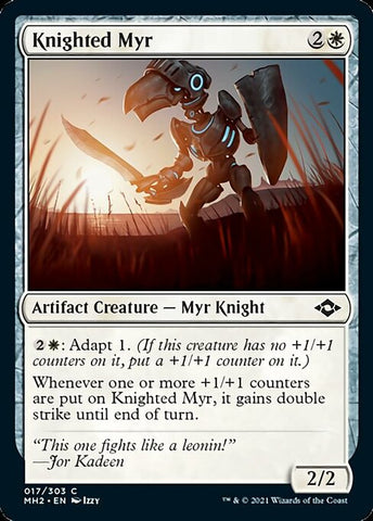 Knighted Myr (Modern Horizons 2) Near Mint Foil